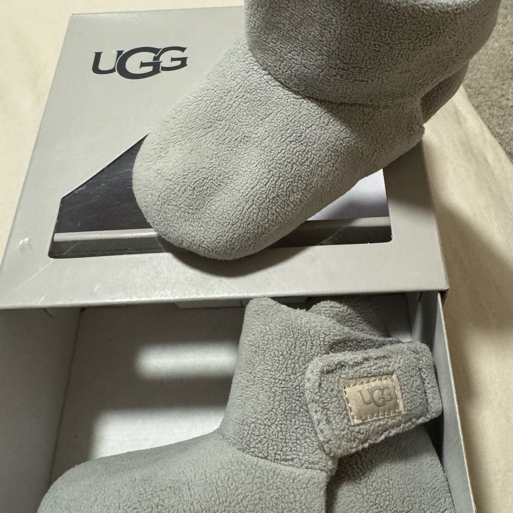 UGG Soft Gray Infant Booties